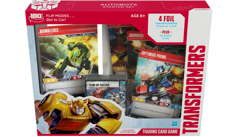 The character cards are twice the size of the regular cards, so you’ll never mistake a giant robot for... just a common card?